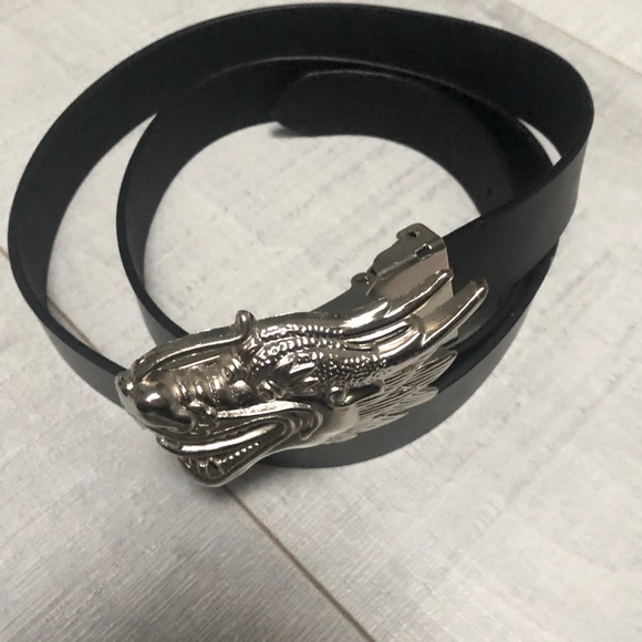 NEW Black Belt - Dragon Vintage Buckle Design - Picture 1 of 8